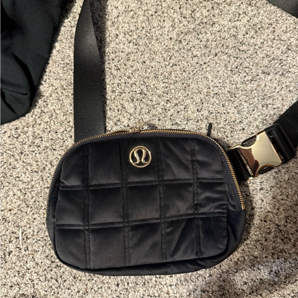 Velour black Lululemon crossbody